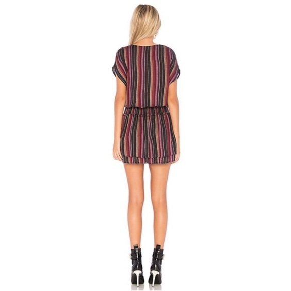 Rails Luca Brava Striped Smocked Waist Tiered Mini Dress - Picture 2 of 5